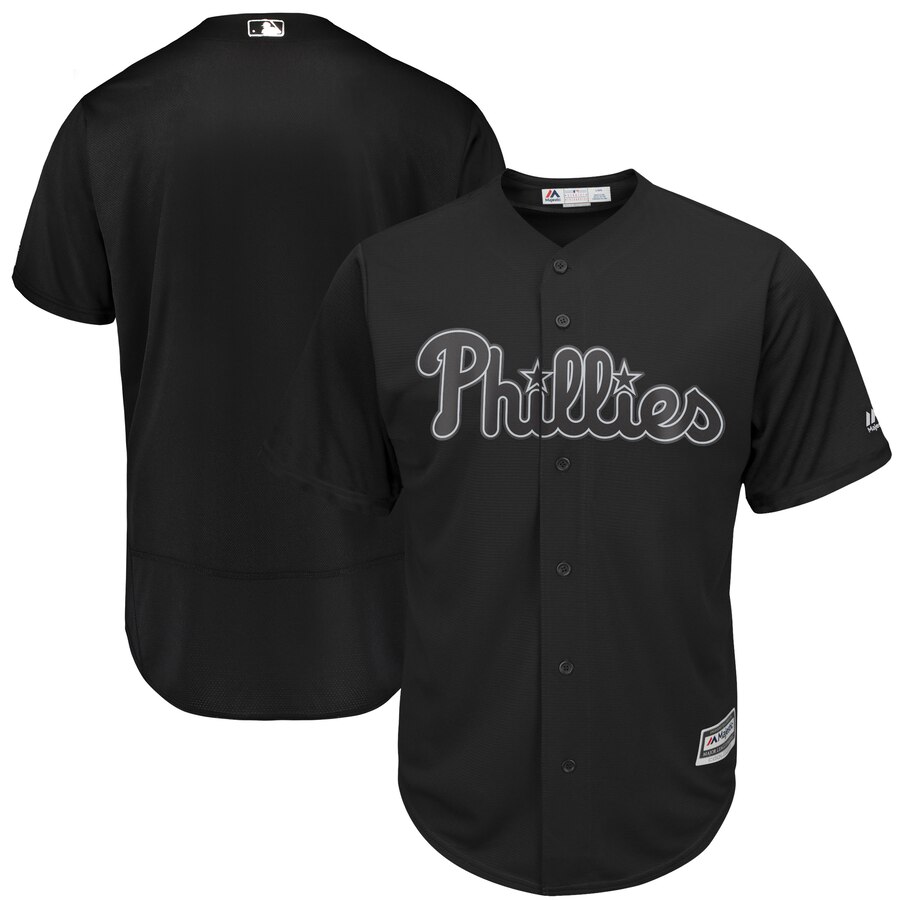 Men's Philadelphia Phillies Majestic Black 2019 Players' Weekend Replica Team Stitched MLB Jersey